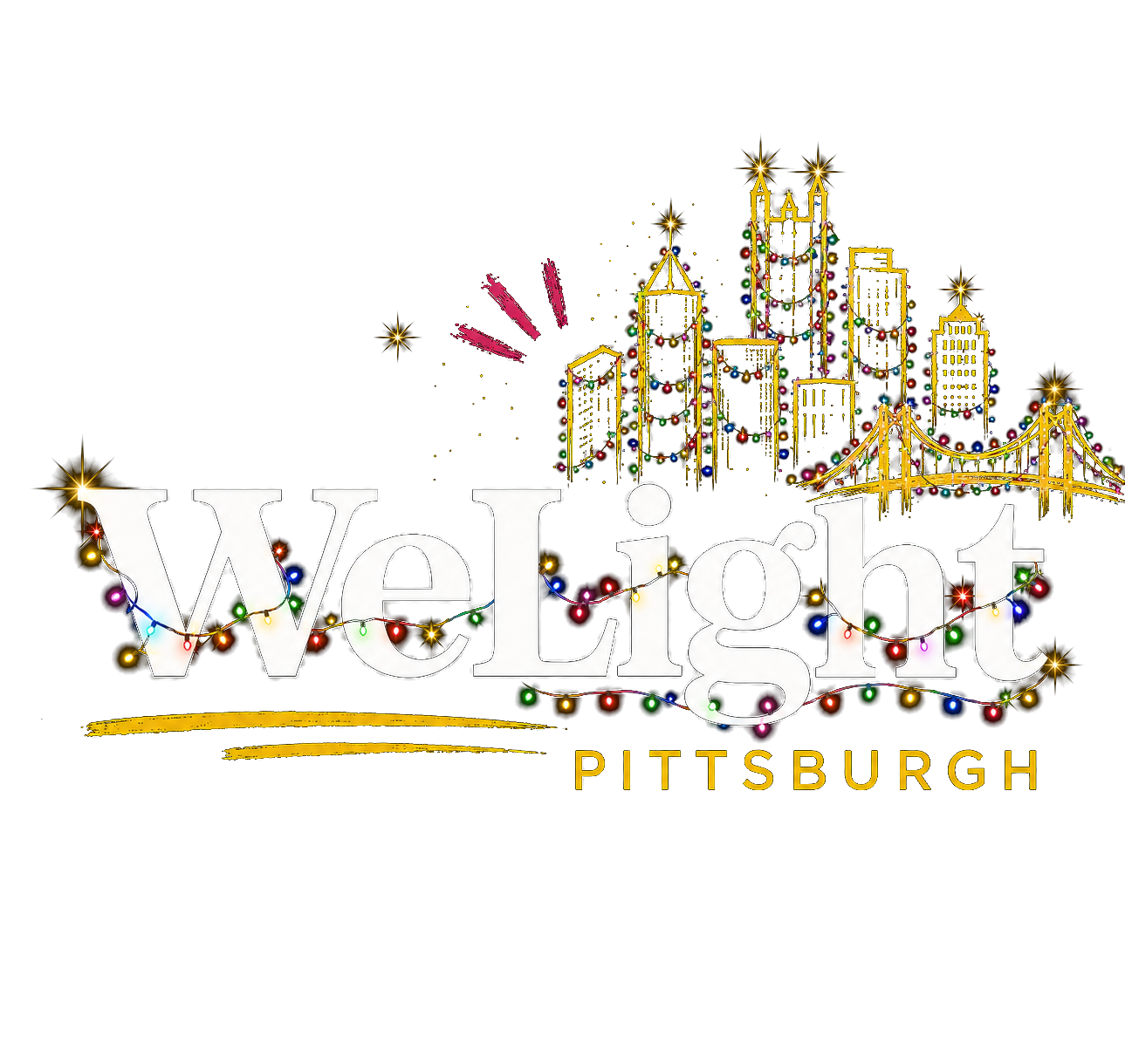 WeLight Pittsburgh — holiday lighting the Pittsburgh skyline